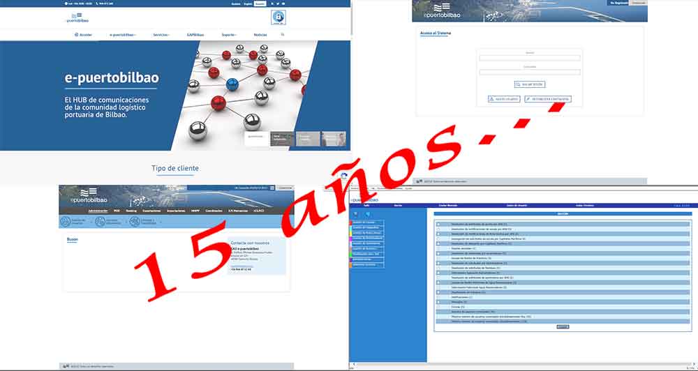 La plataforma telemática e-puertobilbao cumple 15 años
